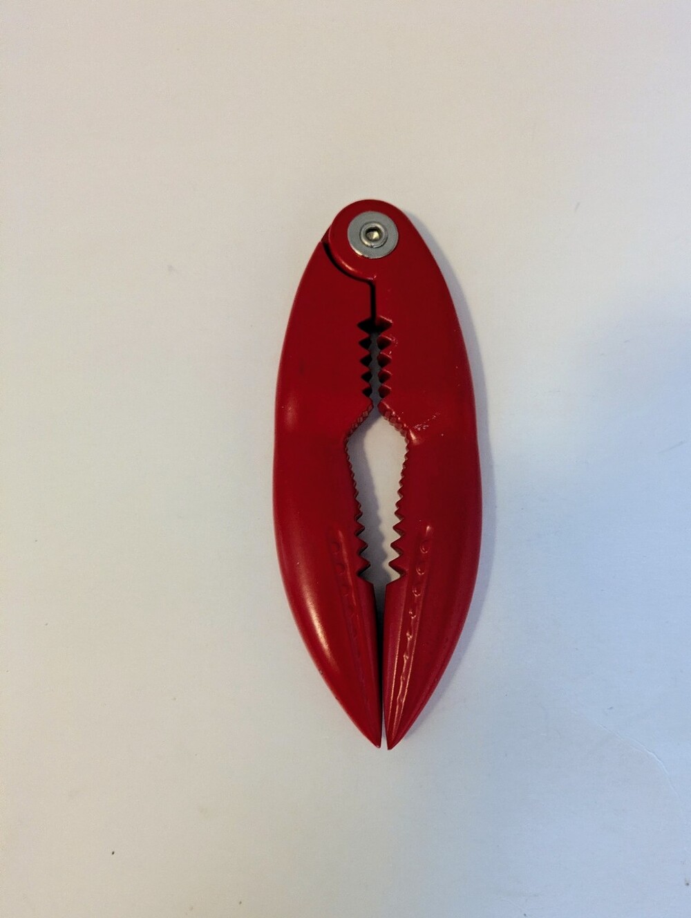 Cracker Lobster Claw Red Metal Multi Purpose Kitchen Tool Clamp Pliers NWOT